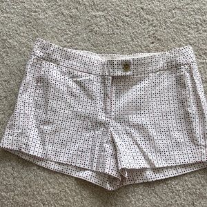 J. Crew size 6 red and blue dot print shorts